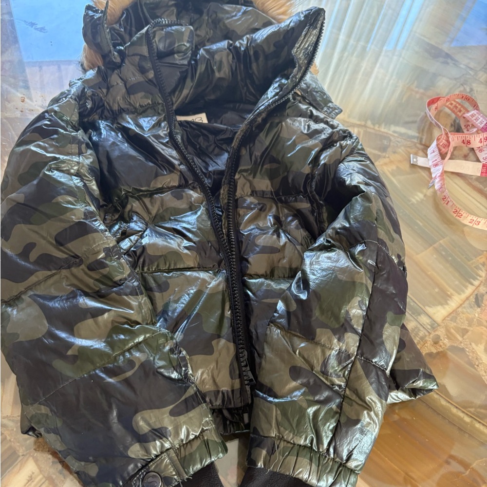 S13 Kids Camouflage Puffer Jacket with Hood
